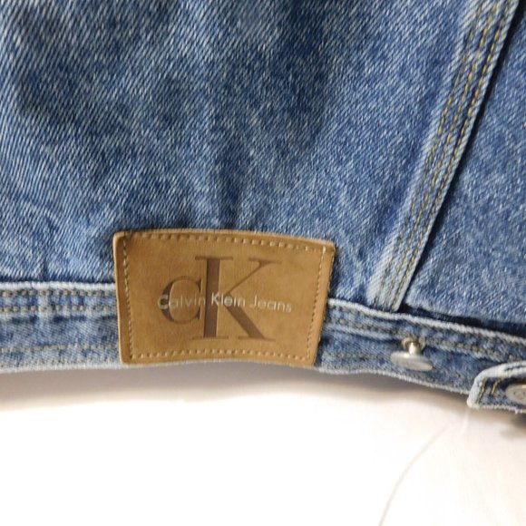 Vintage Calvin Klein Jean Jacket Size XL with DOC ROCK Patch NEW With TAGS - Picture 7 of 11